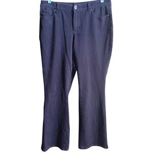 sz 10 Jeans Coldwater Creek Stretch Womens Brown Bootcut Pants 32x31